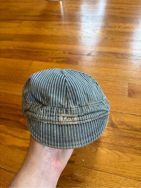 Lee True Vintage Railroad Hickory Pinstripe Cap Hat Youth Sm 50s 60s Union Made